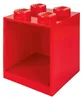 LEGO Spiel Baustein Regal 4er rot Wandregal Hängeregal Produktbild-Vorschau 3