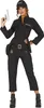 A woman wearing a police costume, holding a toy gun. Anteprima dell’immagine prodotto
