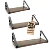 BigDean 3er Set Wandregal Wall Shelf 2 Montagemöglichkeiten Produktbild-Vorschau 1