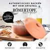 Römertopf Brot-Back-Topf Ø 23 cm Brotbackform Naturton mit Produktbild-Vorschau 2