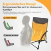 Sekey Strandstuhl Faltbar Campingstuhl Leicht Faltstuhl Produktbild-Vorschau 4