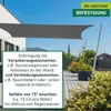 Sonnensegel Rechteck, 2x3m, anthrazit, wasserabweisend Produktbild-Vorschau 7