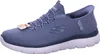 A single blue Skechers sneaker is shown from a side-angle on a white background. Náhled obrázku produktu