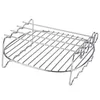 A chrome wire rack with a curved base and legs, isolated on a white background. Náhľad obrázku produktu