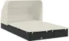 vidaXL 2-Personen-Sonnenliege mit Dach Schwarz 213x118x97 Produktbild-Vorschau 3