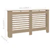 vidaXL Panele grzejnikowe 152x19x81,5 cm MDF Podgląd zdjęcia produktu 12