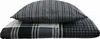 Baumwolle Renforce Bettwäsche 155x200 + 80x80 grau schwarz Produktbild-Vorschau 2