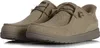 A pair of taupe Skechers slip-on shoes are shown against a white background. Náhled obrázku produktu