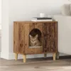 vidaXL Katzenhaus Altholz 51 x 30 x 52 cm Holzwerkstoff Produktbild-Vorschau 2