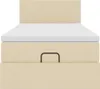 vidaXL Ottoman-Bett mit Matratze Creme 100x200 cm Stoff Produktbild-Vorschau 6