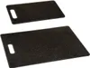 Two black cutting boards with handles are shown on a white background. Podgląd zdjęcia produktu