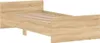 vidaXL Bettgestell ohne Matratze Sonoma-Eiche 90x200 cm Produktbild-Vorschau 3