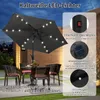 COSTWAY Sonnenschirm 230cm Gartenschirm mit Produktbild-Vorschau 5