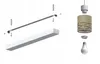 LUXOLAR - LED Pendelleuchte 4-flammig Creme/Gold E27 60W - Produktbild-Vorschau 8