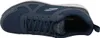 A top-down view of a navy blue Skechers sneaker. Voir les images du produit