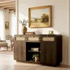 Flieks Kommode Wohnzimmerschrank Rattan mit 3 Schubladen, Produktbild-Vorschau 2
