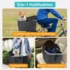 Hundekorb Fahrrad Vorne bis 12kg | Kratzfestes Produktbild-Vorschau 7