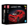The image shows the packaging of a red toy car building block set. Náhľad obrázku produktu