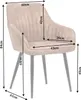 TURIN brauner Samt Retro-Loft-Sessel Produktbild-Vorschau 7