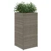 vidaXL květináč Grey 40x40x80 cm Poly ratan Náhled obrázku produktu 4