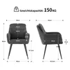 Deuline Armlehnenstuhl 2er Set, Sessel, Küchenstuhl, Produktbild-Vorschau 6