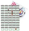 lot de 50 bocaux de 125 ml avec couvercle argenté, livret Voir les images du produit 1