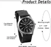 Jewelrywe Analoge Armbanduhr JW-1234 mit Kalender, Produktbild-Vorschau 5