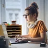 Relaxdays Briefablage Bambus, Büro Organizer für A4 Papier, Produktbild-Vorschau 3