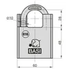 BASI - Vorhangschloss - VHS 616 - 60 mm - Produktbild-Vorschau 3