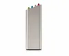 A side view of a silver colored cutting board holder with four colored tips on top. Podgląd zdjęcia produktu