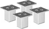 4er Set sossai Aluminium Möbelfüße 100mm in eloxiertem Produktbild-Vorschau 1