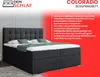 Boxspringbett COLORADO 160x200 cm Kronos 34 Anthrazit Produktbild-Vorschau 3