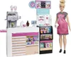 Barbie Nasch-Café Set de jeu avec poupée (blonde), plus de Voir les images du produit 2