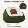 HOMMPA Sitzsack ca 120cm Übergroßer Beanbag Sessel mit Produktbild-Vorschau 10