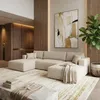 Wohnlandschaft PULA-U Cord Schlafsofa, Bettkasten BEIGE Produktbild-Vorschau 1