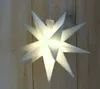 3D LED Weihnachts Stern weiß beleuchtet Batterie warmweiß Produktbild-Vorschau 2