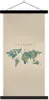 MuchoWow® Textilposter Weltkarte - Pflanzen - Wasser 60x120 Produktbild-Vorschau 1