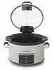 A Crockpot slow cooker with its lid open, shown from the front. Produktbild-Vorschau