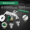 Kran ogrodowy SPGOOD z podwójnym wylotem mosiądz 3/4 cala Podgląd zdjęcia produktu 4