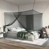 vidaXL Moskytiéra na postel, 156 ok, černá, 220 x 180 x 180 Náhled obrázku produktu 2