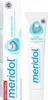 A box and tube of Meridol Gum Protection toothpaste are shown against a white background. Produktbild-Vorschau