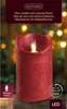 Lumineo LED Flackerkerze Indoor weihnachtsrot 7,5x 12,5 cm Produktbild-Vorschau 6