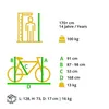 BIKESTAR Singlespeed 700C 28 Zoll City Stadt Fahrrad | 53 Produktbild-Vorschau 13