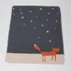 FUSSENEGGER Babydecke KiDs "Fuchs" unter Sternen grau/rosa Podgląd zdjęcia produktu 2