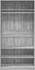 vidaXL Szafa szara Sonoma 100x50x200 cm Materiał Podgląd zdjęcia produktu 4