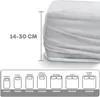 EVE Textile Spannbettlaken 200 x 200cm Weiß 100 % Baumwolle Produktbild-Vorschau 2