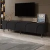 Meuble TV Merax à 4 portes aux lignes courbes en 3D, meuble Voir les images du produit 1