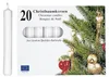 KCB 250 223-03 Bougies d'arbre Ø 1,2 cm, H 9,6 cm, blanc Voir les images du produit 1