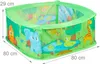 relaxdays Jungle Ball Pool zielony 80,0 x 80,0 x 29,0 cm Podgląd zdjęcia produktu 9
