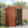vidaXL Casetta da giardino marrone 137 x 81 x 180 cm in Anteprima dell’immagine prodotto 4
